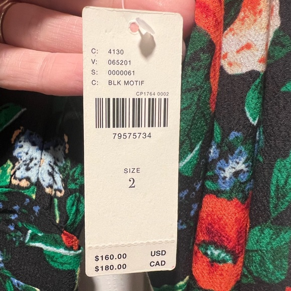 NWT Anthropologie Lacy V-Neck Mini Dress, Size 2 - Picture 12 of 14